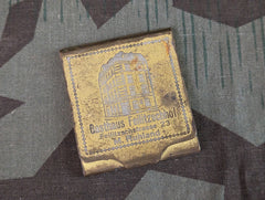 Metal Match Safe For German Style Matches (Gasthaus Feilitzschhof)