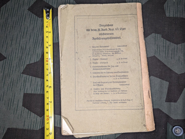 Unterrichts Themen Training for NCO's and Squad Leaders 1942