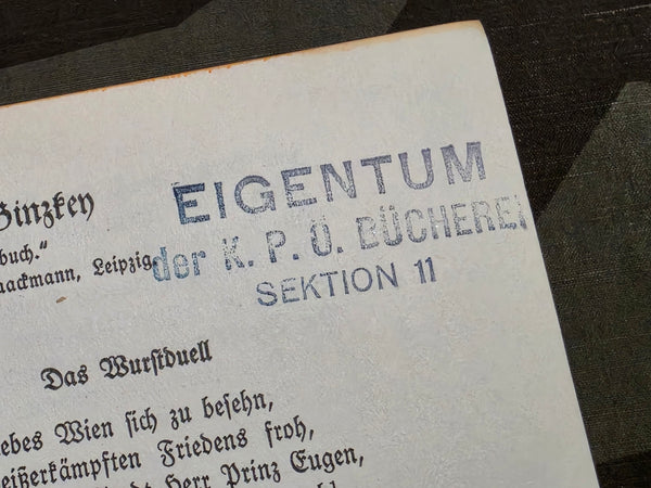 Lachendes Land und lachende Leut 1932 Book with KPO Communist Party Stamp