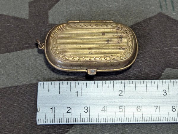 Spring Loaded Double Reichsmark Coin Holder with 5 Coins