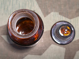 Natr. Sulf. Sicc. German Glass & Enamel Apothcary Bottle