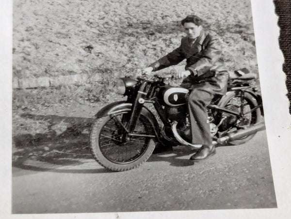 2 Original DKW Motorcycle Photos