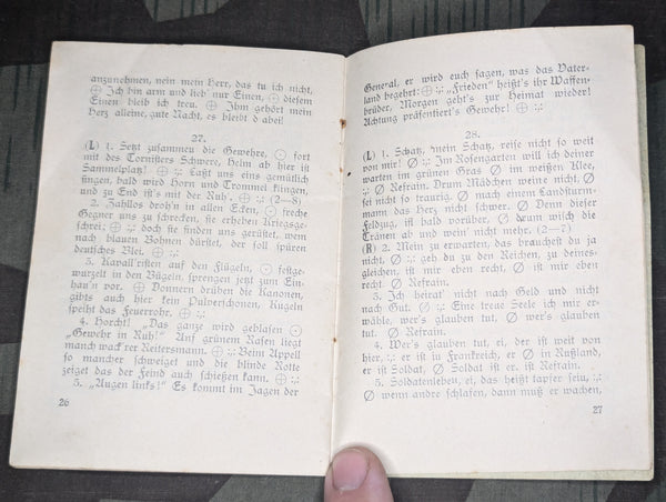 WWI Marschlieder Texte Soldier's Song Book
