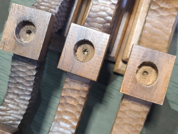 German Hand Carved Large 4 Candle Holder