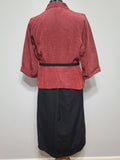 Red Jacket and Black Skirt Outfit <br> (B-46" W-36" H-43")