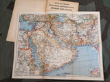 Set of 2 Schlag Nach Books: Iran, Arabia, Afghanistan, India and Turkey, Iraq, Eygpt