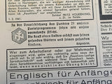 Paustians Lustige Sprachzeitschrift Funny Language Magazine Heft 23 15.8.1941