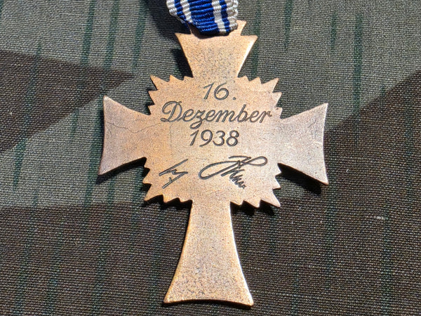Original Mother's Cross in Bronze with Ribbon