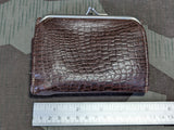German Leather Wallet With Large Attached Coin Purse
