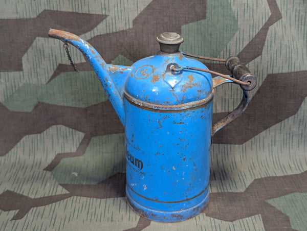 Blue Petroleum Can