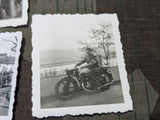 Lot of 7 Photos Soldiers & DKW Motorcycle