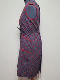 German Wrap Apron Style House Dress <br> (adjustable 29"-32.5" waist)