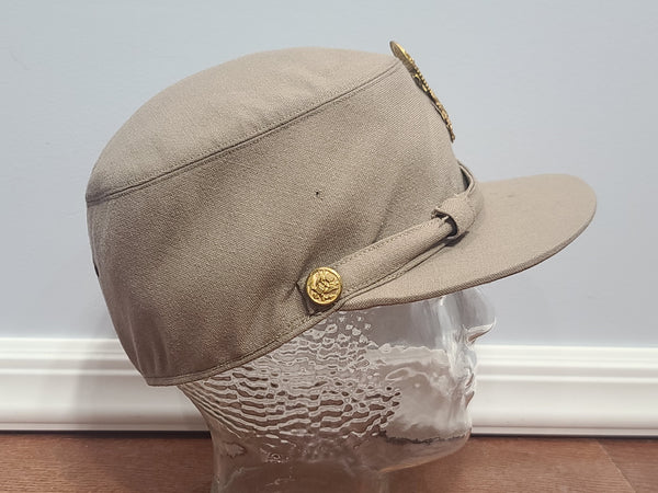 WAC Officer Khaki Hobby Hat (Size 22 1/2)