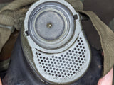 M38 Gas Mask in Late War Can with Lenses, Cloth, and Retainer