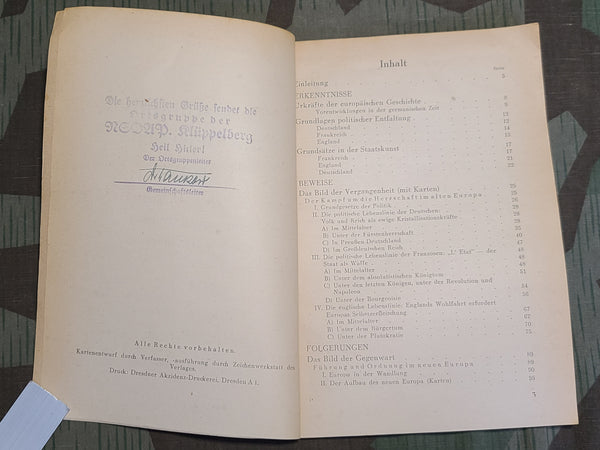 Deutschland - das Gewissen Europas Book from NSDAP