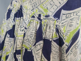 Newspaper Novelty Print Dress (as-is) <br> (B-34" W.25.5" H-34")