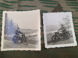 Lot of 9 Photos Soldiers & DKW Motorcycle