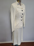 US Navy WAVES White Uniform Jacket & Skirt <br> (B-36" W-24" H-34")