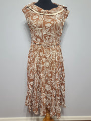 Harvest Print Dress <br> (B-36" W-30")