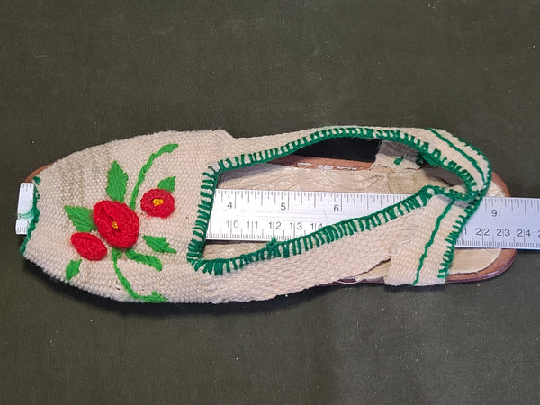 Manufacturas Cabrera Peep Toe Knit Sandals Venezuela