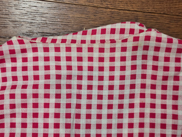 Red and White Gingham Dress <br> (B-41" W-32" H-40")