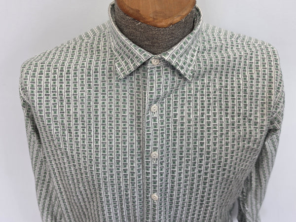 Green Print German Civilian Shirt (48" Chest)