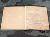 Empty Photo Album Soldatenzeit Hand Painted Wood Cover 9 Battr. Regt.257