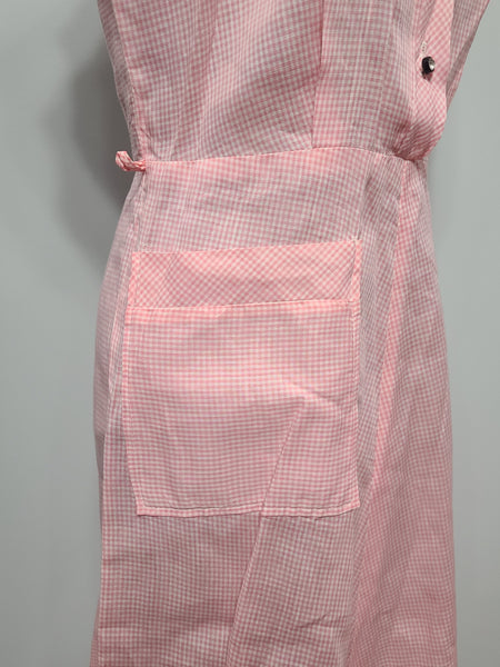 Lightweight Pink Gingham Dress <br> (B-36" W-26.5" H-36")