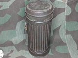 M38 Gas Mask in Late War Can with Lenses, Cloth, and Retainer