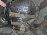 M38 Gas Mask in Late War Can with Lenses, Cloth, and Retainer
