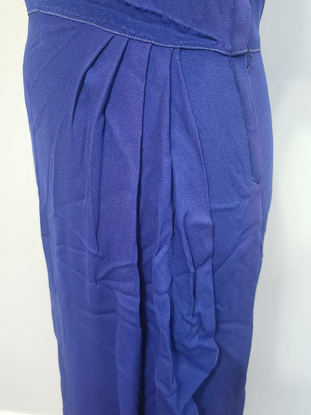 DuBarry Blue Sequin Gown 1945 <br> (B-38" W-29" H-38")