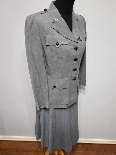 American Red Cross Military Welfare Summer Uniform Jacket and Skirt <br> (B-38" W-26" H-36")