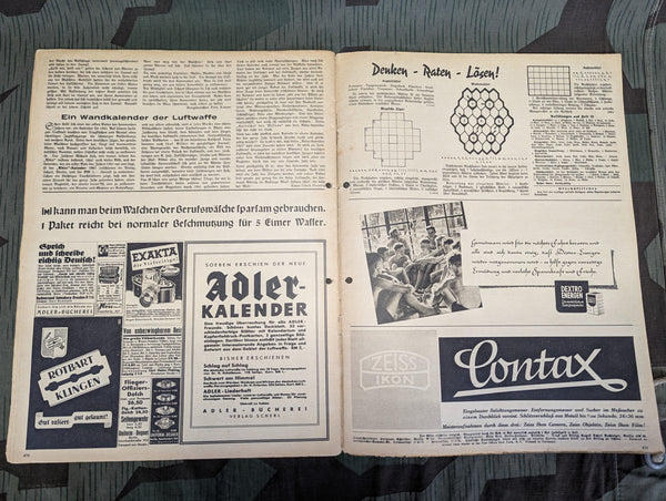 Der Adler Magazine 17 September 1940 Heft 19