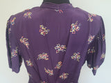 Purple Dress with Bow Print <br> (B-40" W-30" H-37")