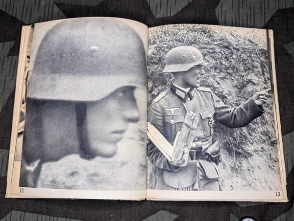 Soldatenantlitz in der Schlacht Candid Soldiers Photos Book