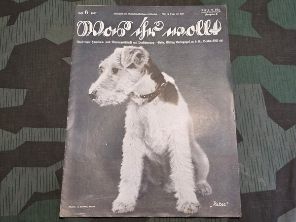 Was Ihr Wollt Magazine Heft 6 1937 With Dress Pattern
