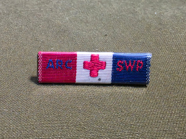 ARC SWP Ribbon Pin American Red Cross Southwest Pacific Theater of Operations