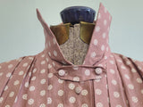 German Dusty Pink Dress Marga Hennes <br> (B-37" W-28" H-41")
