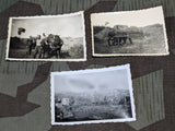 Lot of 3 Soldier Photos Living in the Field
