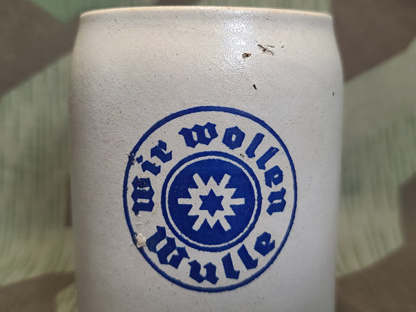 Wir wollen Wulle Stoneware Krug 1/2L
