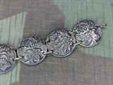 German Edelweiss and Deer Bracelet