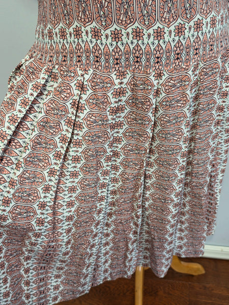 Pink Buddha Stained Glass Novelty Print Dress <br> (B-39" W-30" H-38")