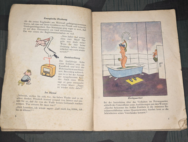 Hier Lacht Der Soldat Soldiers Humor Jokes and Sketch Book AS-IS