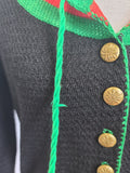 German Traditional Knit Sweater (Edelweiss Buttons)