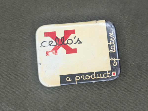 X Cello's US Condom Tin Akron Ohio