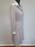 American Red Cross Gray Lady Seersucker Uniform Dress and Hat <br> (B-36" W-28" H-36")