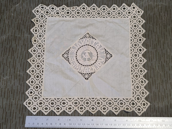 East German NVA Souvenir Doily