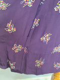 Purple Dress with Bow Print <br> (B-40" W-30" H-37")