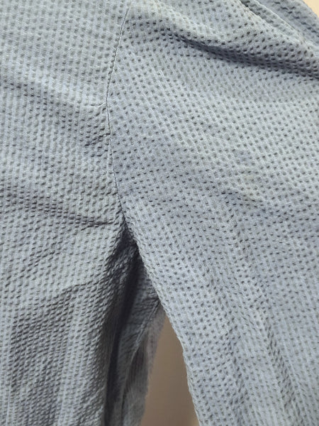 American Red Cross Blue Seersucker Dress and Hat <br> (B-42" W-36" H-41")