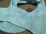German Head Band Ear Warmer Blue MEDIUM